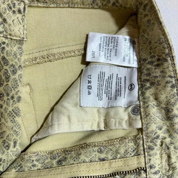 Ag Adriano Goldschmied The Vera Silk Phyton Fresh Sand Mini Skirt Size 2… - Picture 4 of 9